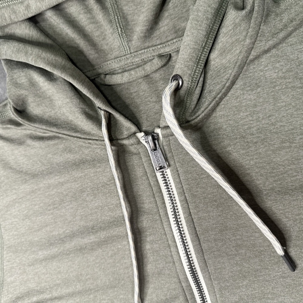 Vuori Hoodie Womens Small Gray Halo 2.0 Performance Dreamknit Full Zip VW268 - Picture 5 of 11